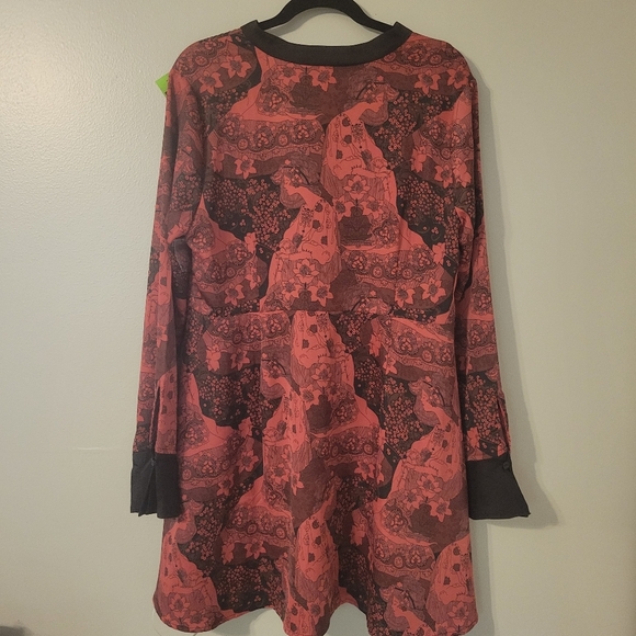 Modcloth Womens Plus Size Retro Dark Romance Asian Artsy A-line Dress. Size 14 - Picture 4 of 12